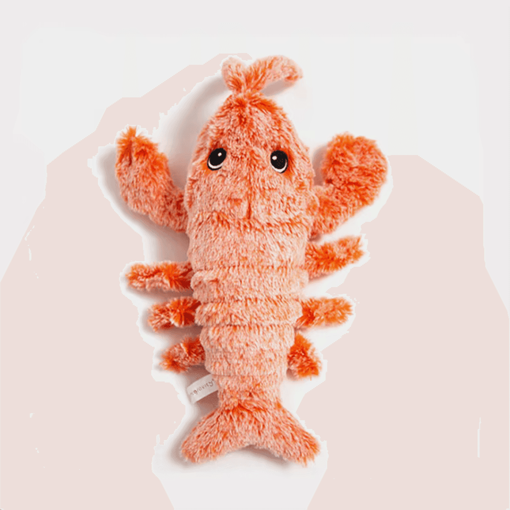 Wiggly Lobster Interactive Pet Toy