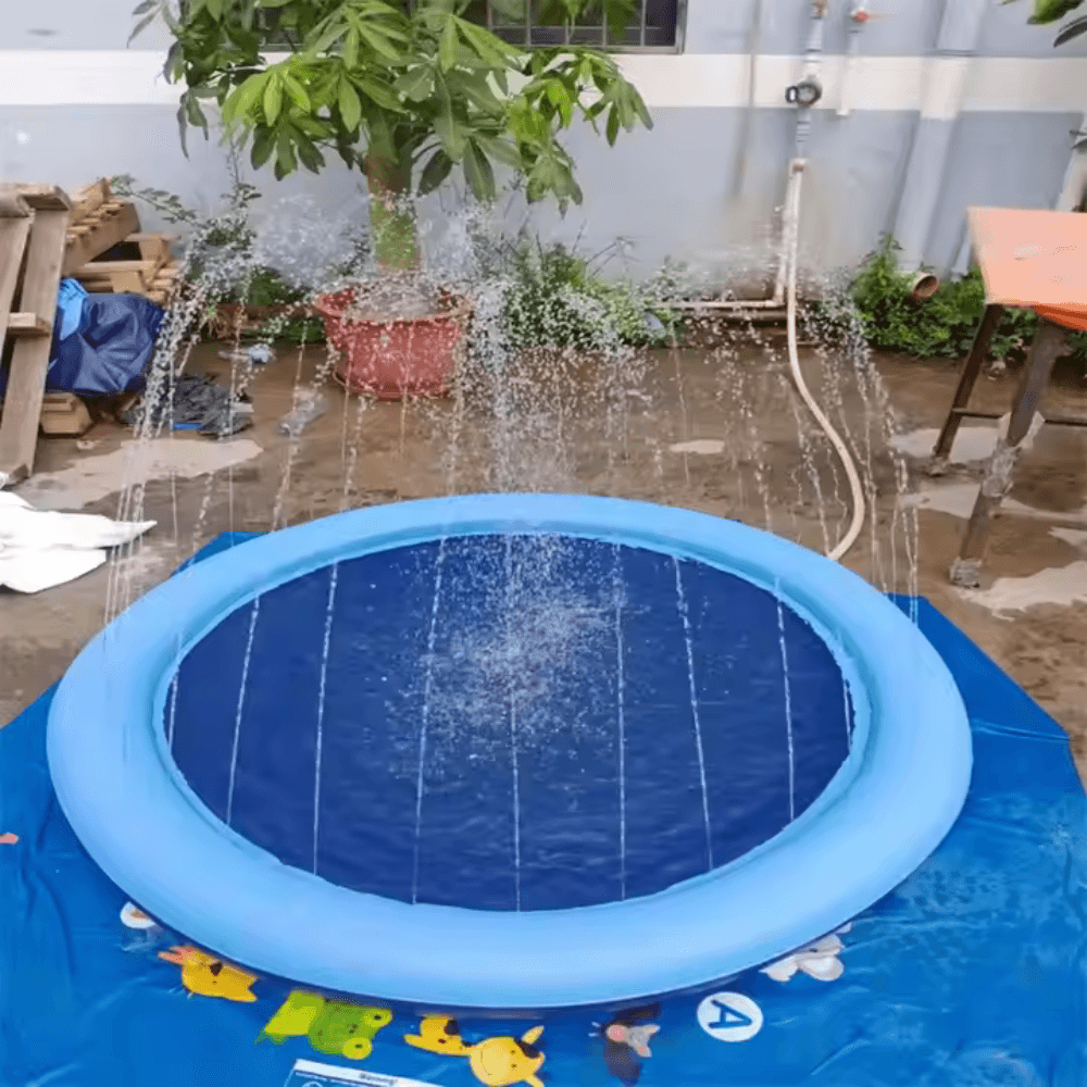 Cool Splash Sprinkler-Spaßmatte für Kinder und Haustiere