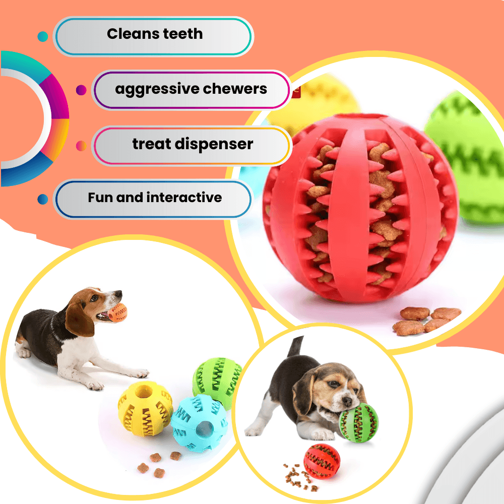 Kauball aus Gummi für Hunde