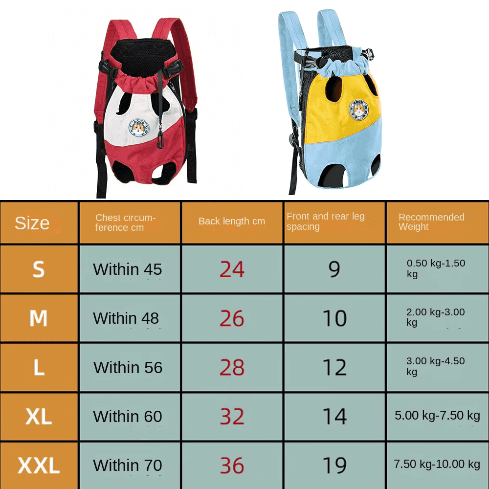 Tragbarer Reise-Rucksack für Haustiere