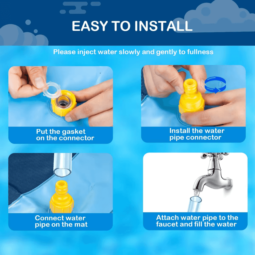 Cool Splash Sprinkler-Spaßmatte für Kinder und Haustiere