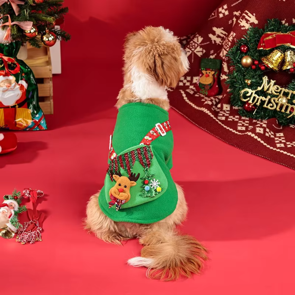 Christmas Elk Dog Dress
