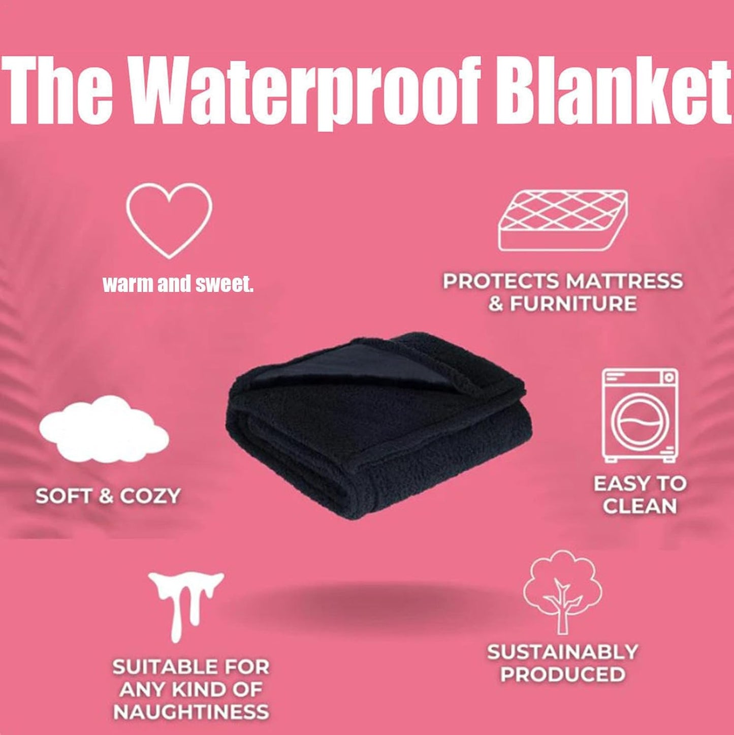 Loveblanket - Waterproof Blanket for Couples & Pets, Fleece Bed Protector (Grey, 28x40 in)