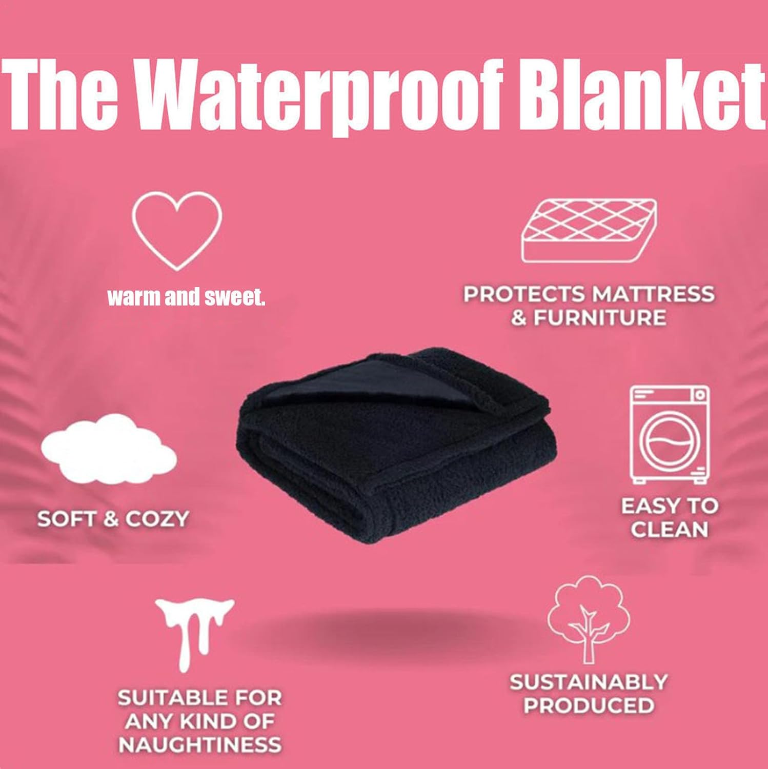 Loveblanket - Waterproof Blanket for Couples & Pets, Fleece Bed Protector (Grey, 28x40 in)