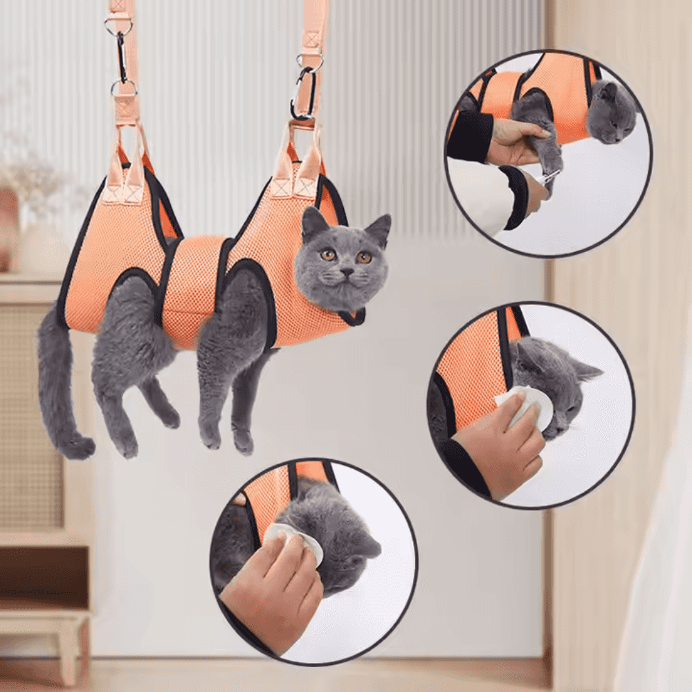 Hamaca para el cuidado de perros y gatos para el corte de uñas