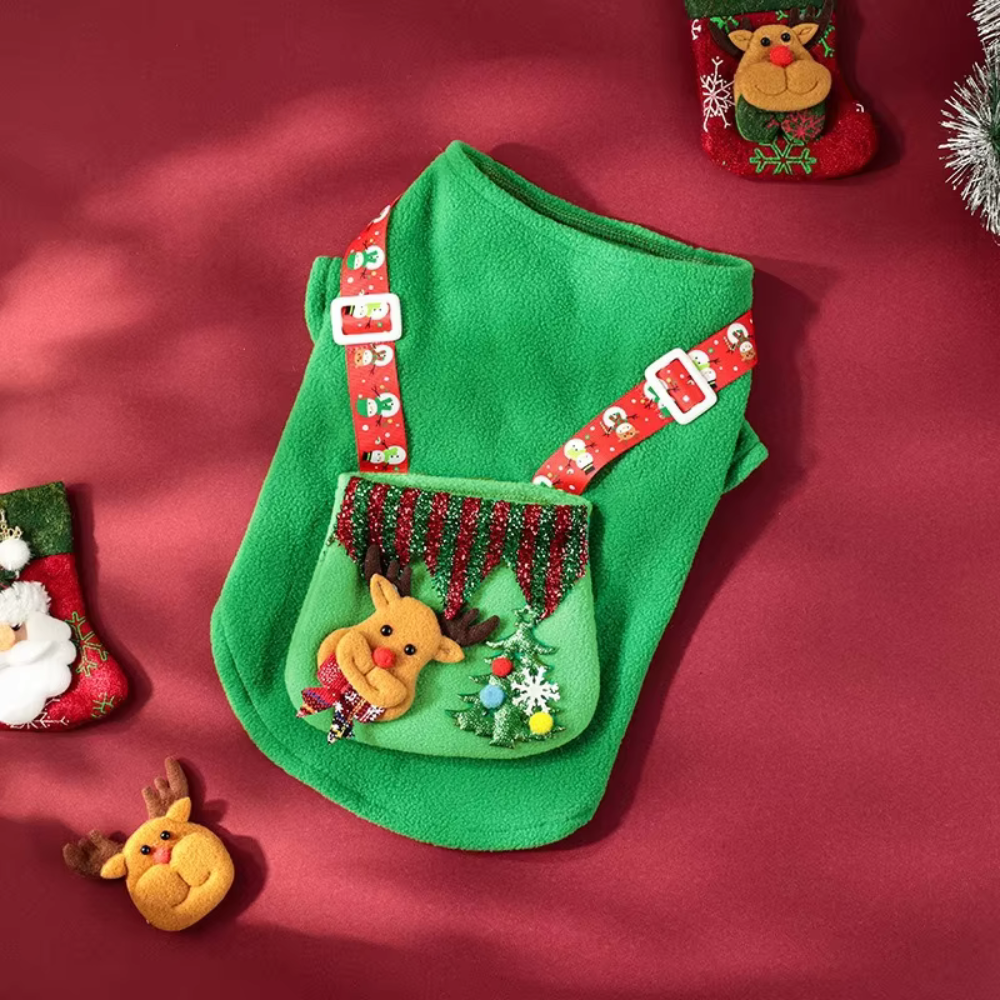 Christmas Elk Dog Dress