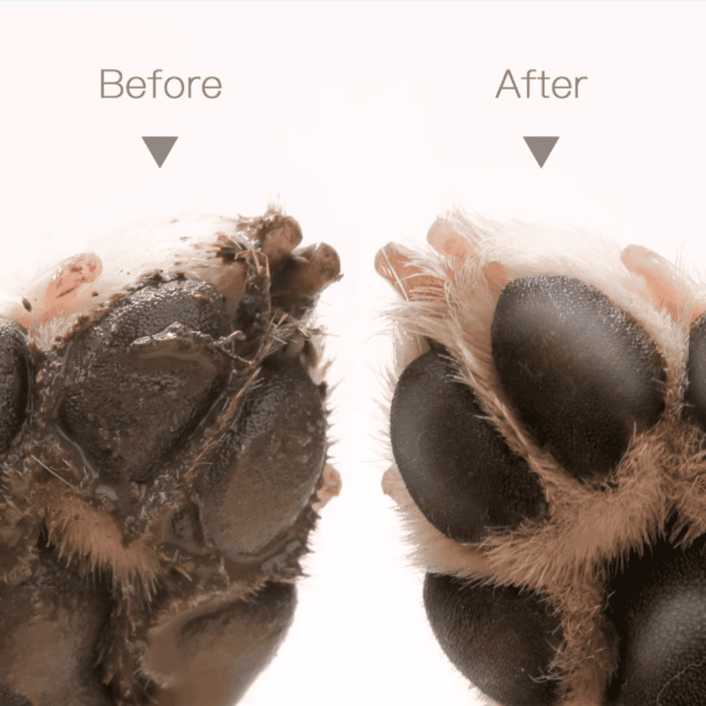 Taza limpiadora portátil para patas de perro