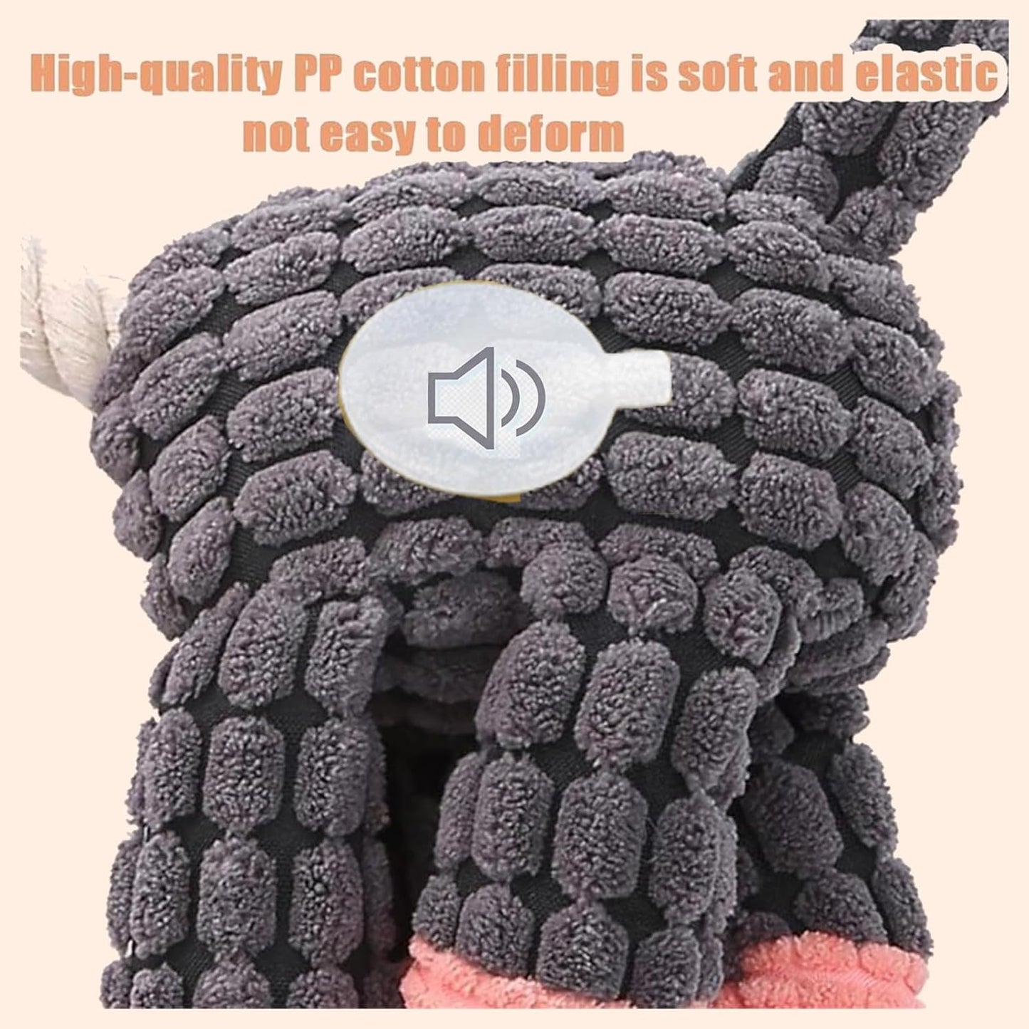 Bite Buddy Chew Toy for Dogs Indestructible, Petsboro Bitebuddy Dog Toys, Dog Stuffed Animals Chew Toys with Squeakers, Bite-Resistant Pet Plush, for Medium and Small Dogs (A+B)