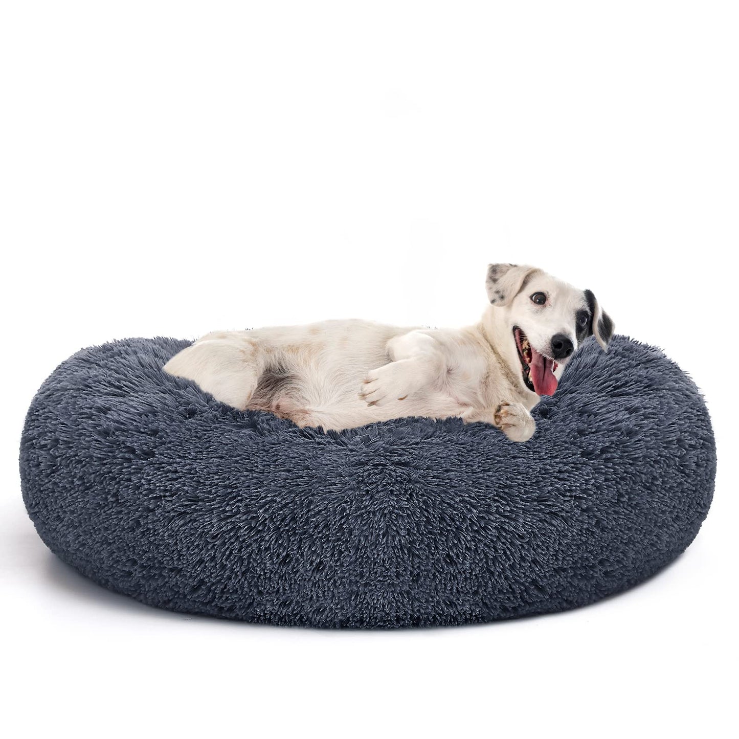 MIXJOY Ultra Soft & Comfortable Donut Cuddler Round Dog & Cat Bed (30'', Brown)