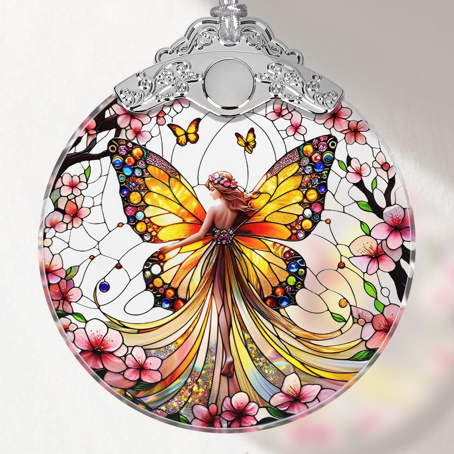Hummingbird Stained Glass Ornament, Christmas Ornaments, Xmas Decor, Ornaments for Christmas Tree, Holiday Presents, Gift Exchange Ideas