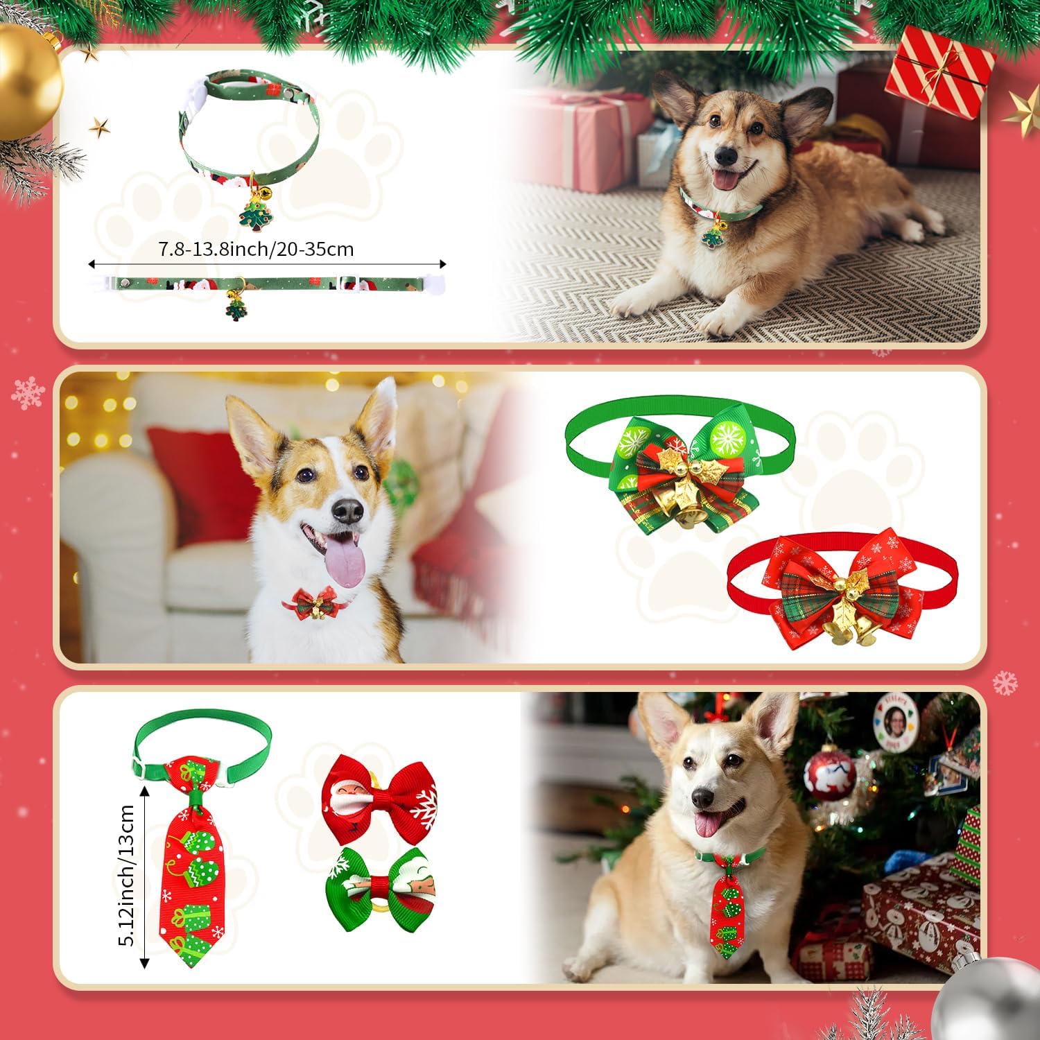 Dog Advent Calendar 2025, Christmas Dog Toys Chew Ropes Squeaky Balls Teething Toys Bow Tie Collars Bandana, 24 Set Christmas Countdown Calendar Gift for Dog Puppy
