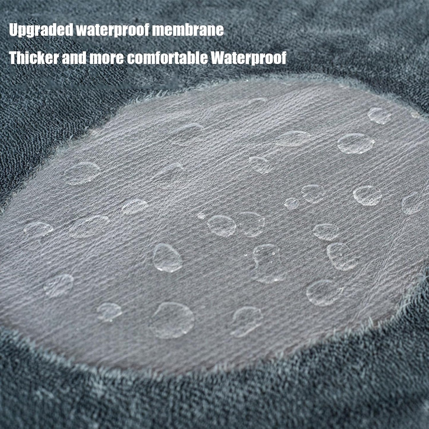 Loveblanket - Waterproof Blanket for Couples & Pets, Fleece Bed Protector (Grey, 28x40 in)