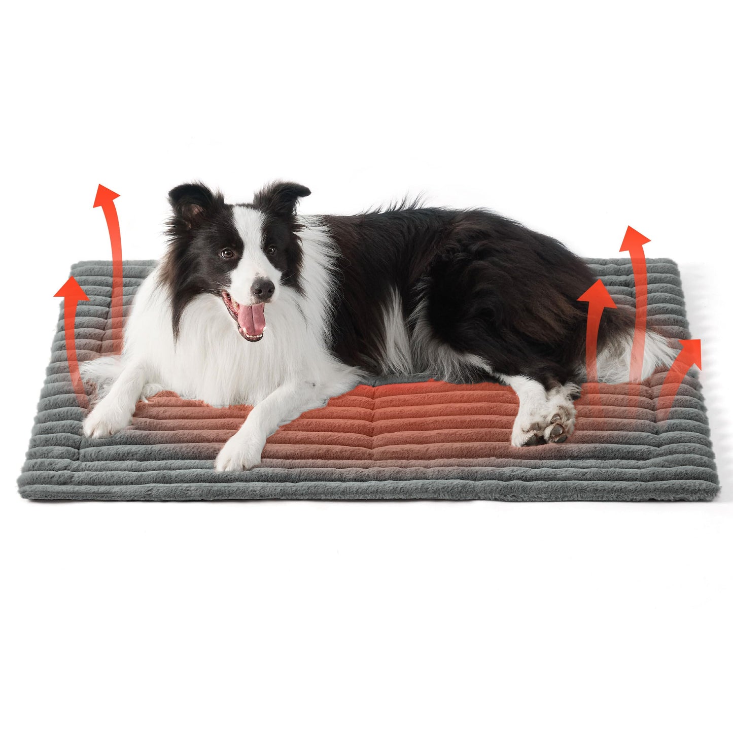 Bedsure Self Warming Dog Bed for Large Dogs, Self Heating Dog Crate Pad, Thermal Extra Warm Puppy Mat Indoor & Outdoor, Non-Slip & Washable, 35" x 23", Brown