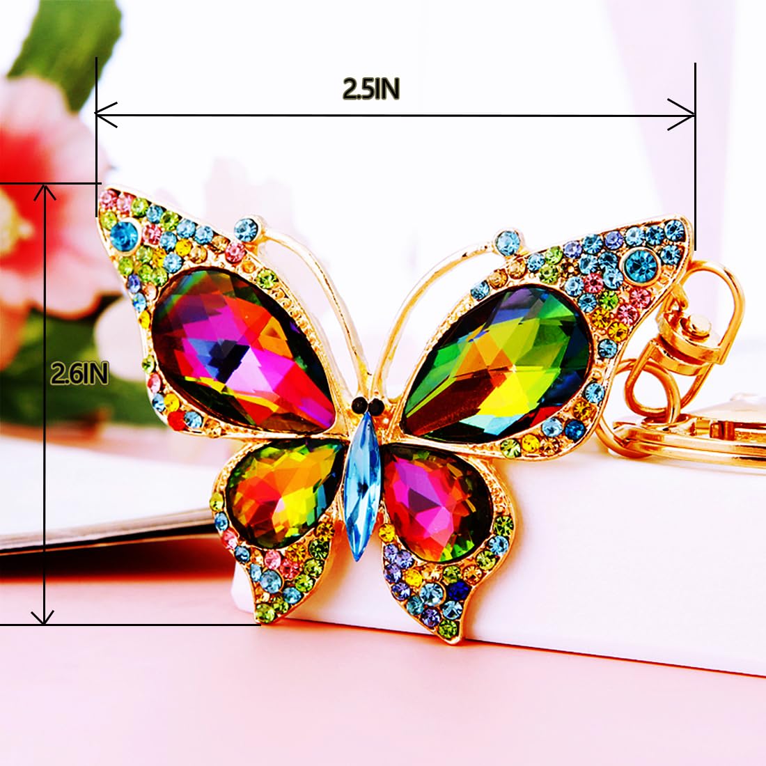 Butterfly Christmas Ornaments 2025, Beautiful Monarch Butterflys Ornament for Tree, Fancy Cute Christmas Ornaments for Kids Girls