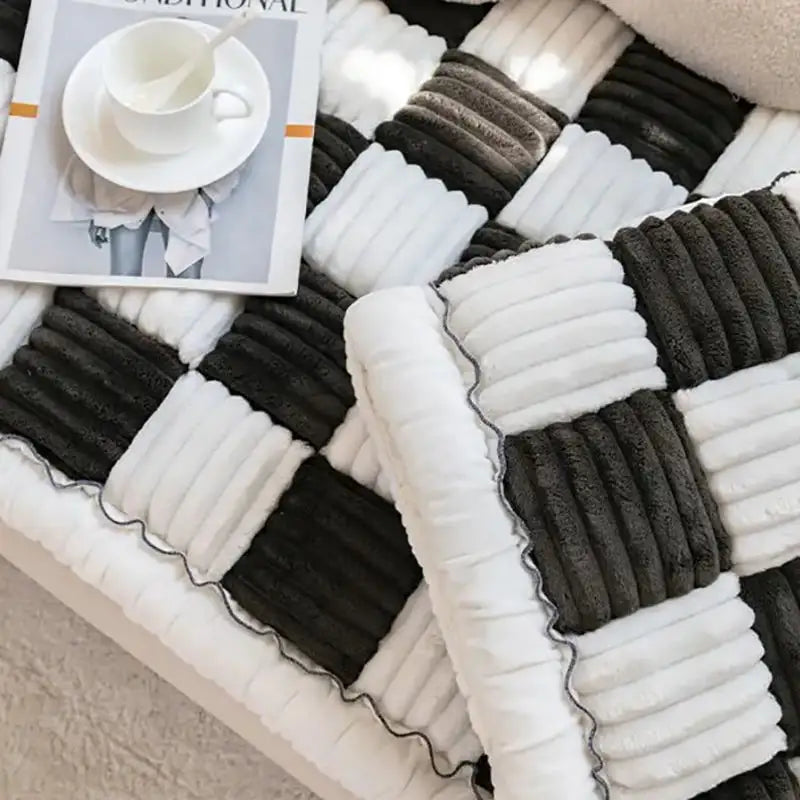 Lazy Soft Flannel Breathable Pet Mat Non-slip Couch Cover