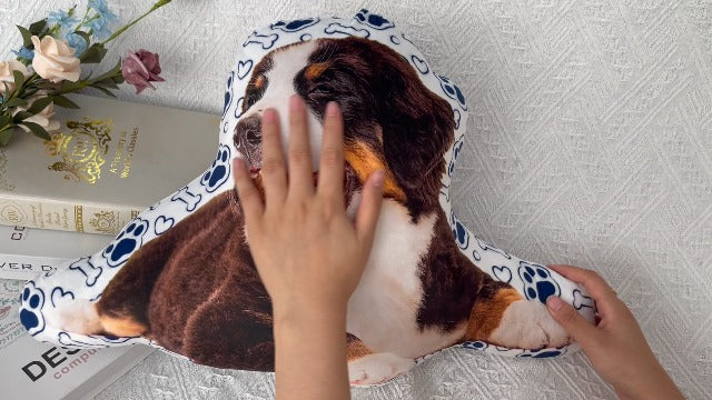 Custom Photo Shaped Pillow - Christmas Funny Gifts for Boyfriends Mom Dad- Customized Stuffed Animal