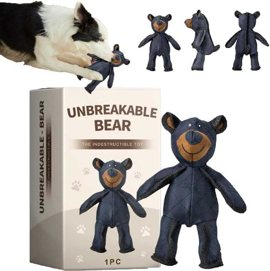 2025 New Unbreak-Bear for Heavy Chewers,Unbreak Bear Dog, Chew Toys Interactive, Indestructible Squeaky Toys