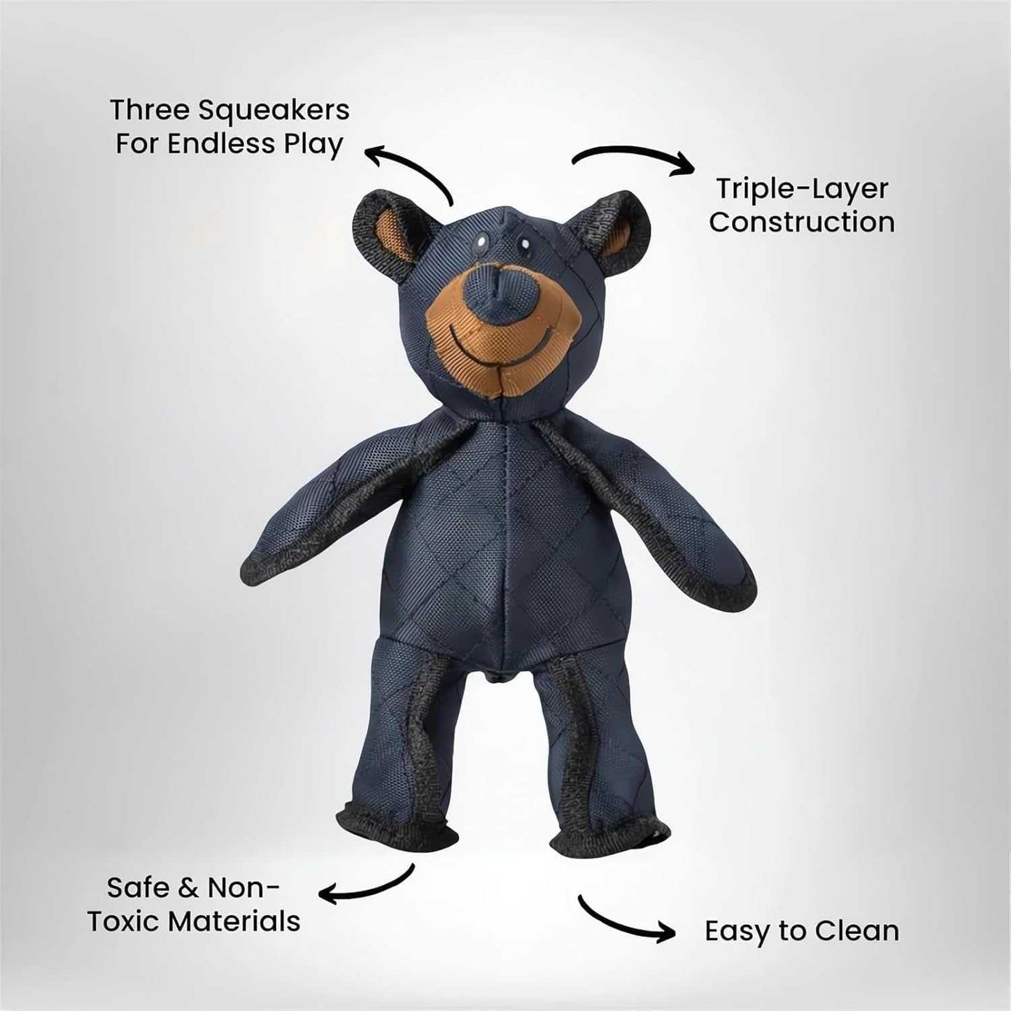 2025 New Unbreak-Bear for Heavy Chewers,Unbreak Bear Dog, Chew Toys Interactive, Indestructible Squeaky Toys