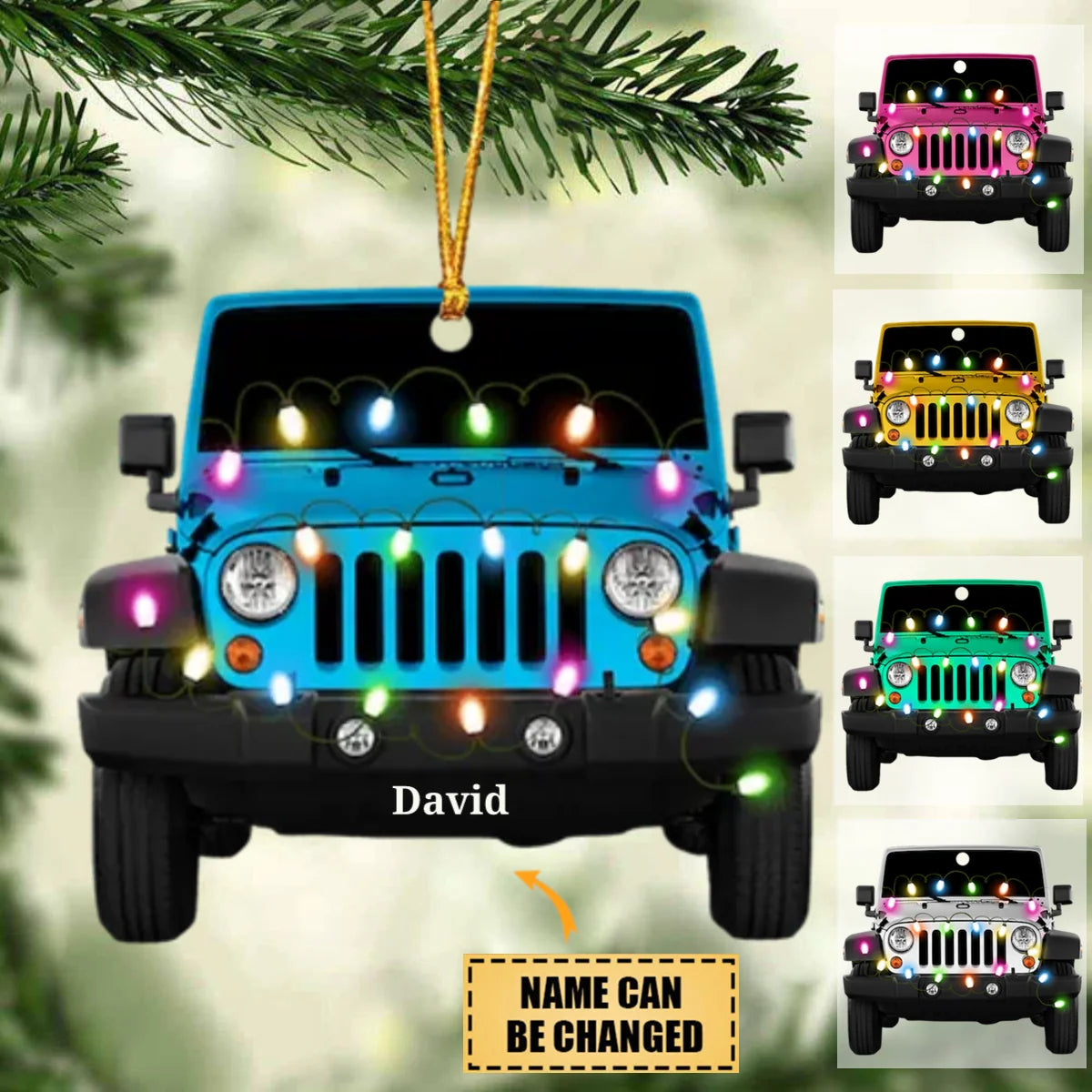 Personalized SUV Car Christmas Ornament, Custom Acrylic Vehicle Keepsake, Gift for SUV Driver Car Lover Dad Husband Family