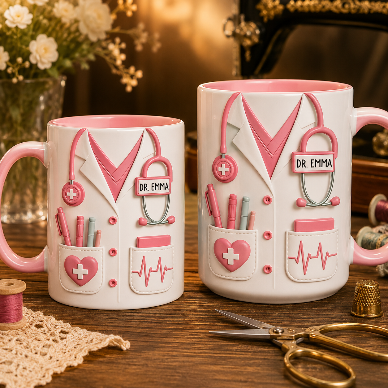 Personalisierte Ärzte-Tasse – 3D-Effekt-Geschenk für Ärzte