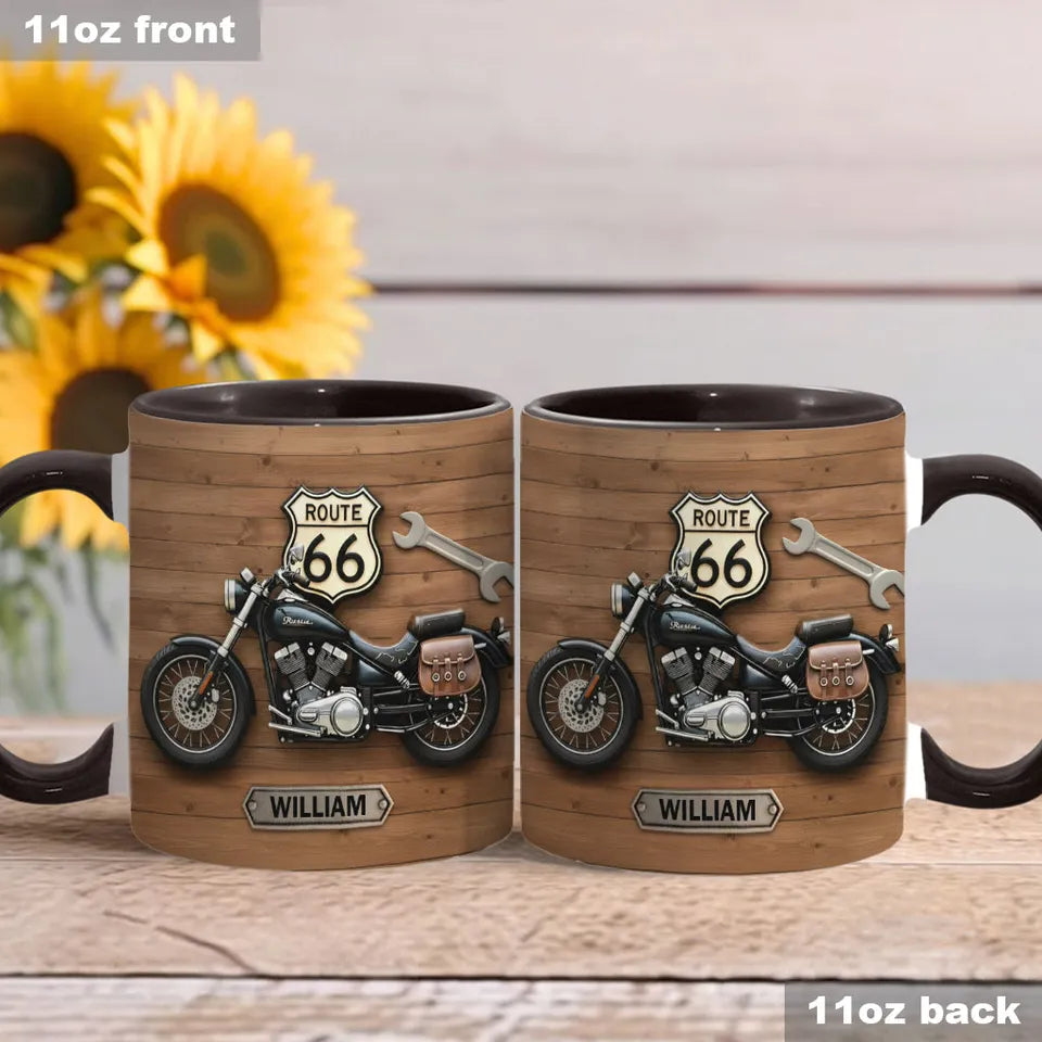 Motorcycle - Personalized Biker 3D Mug