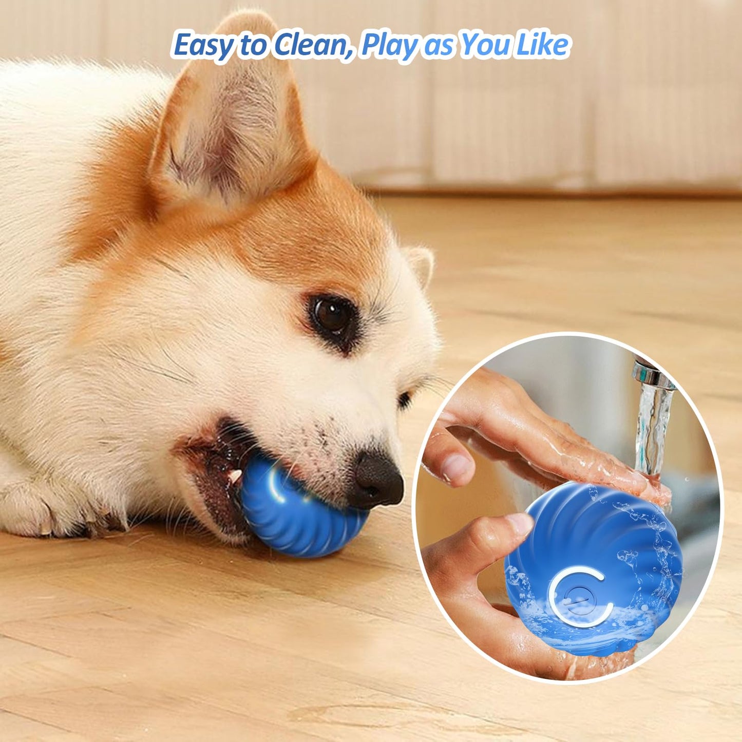 Pelota inteligente que rebota para mascotas