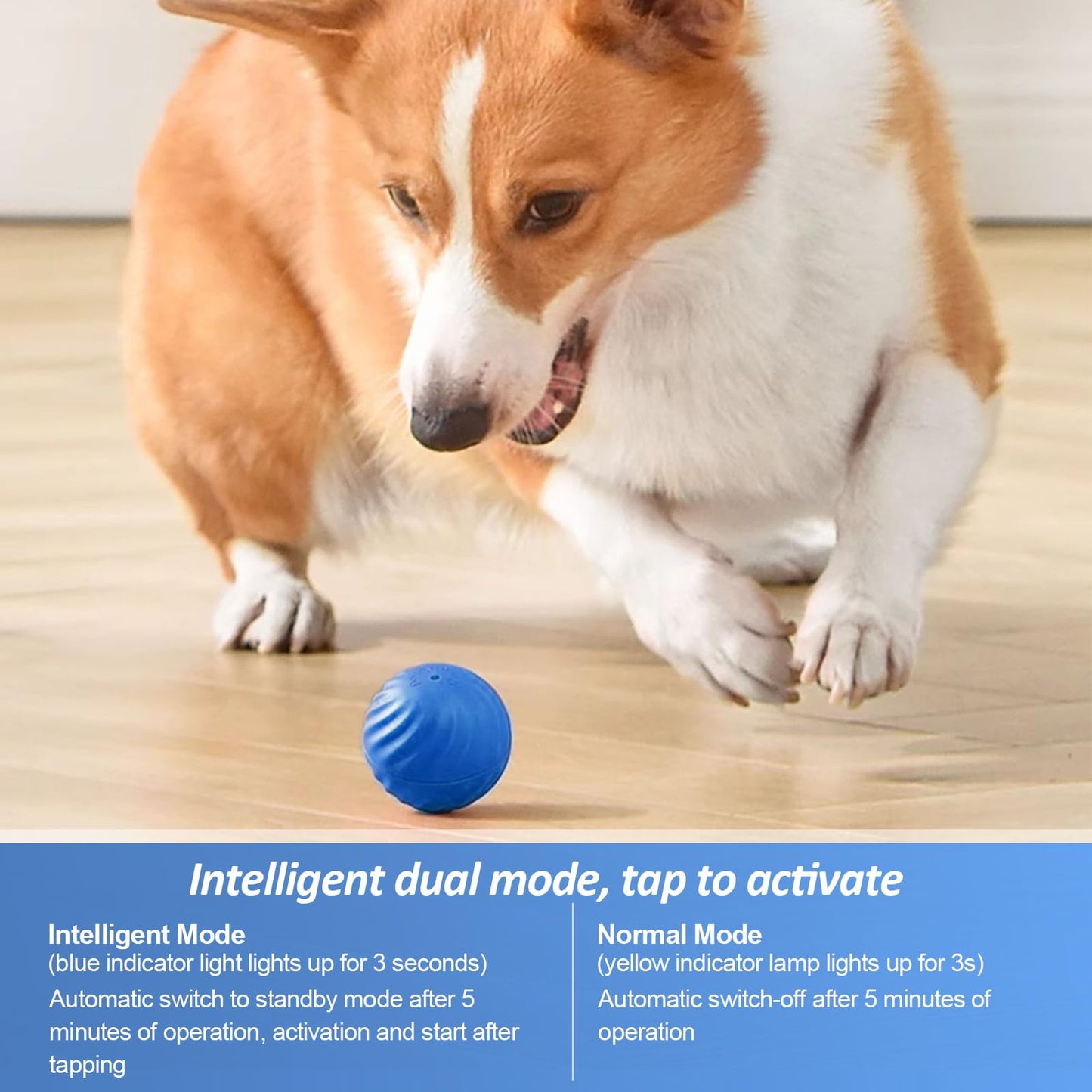 Pelota inteligente que rebota para mascotas