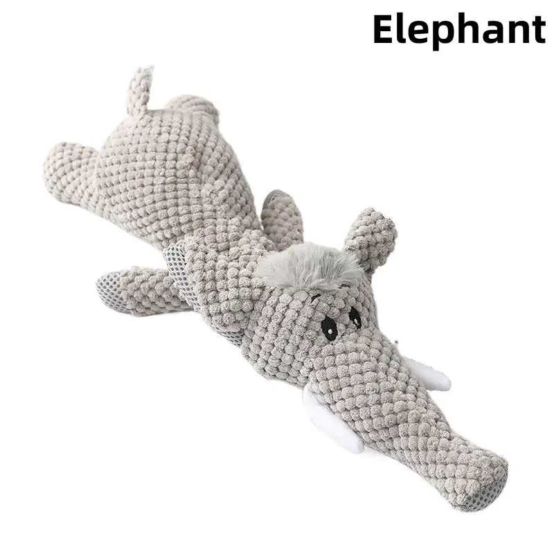 ChewAnimal Wolf Plush Dog Toy – Soft, Durable Chew Toy for Strong Chewers, All Dog Sizes