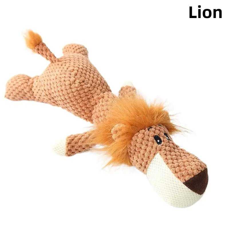 ChewAnimal Wolf Plush Dog Toy – Soft, Durable Chew Toy for Strong Chewers, All Dog Sizes
