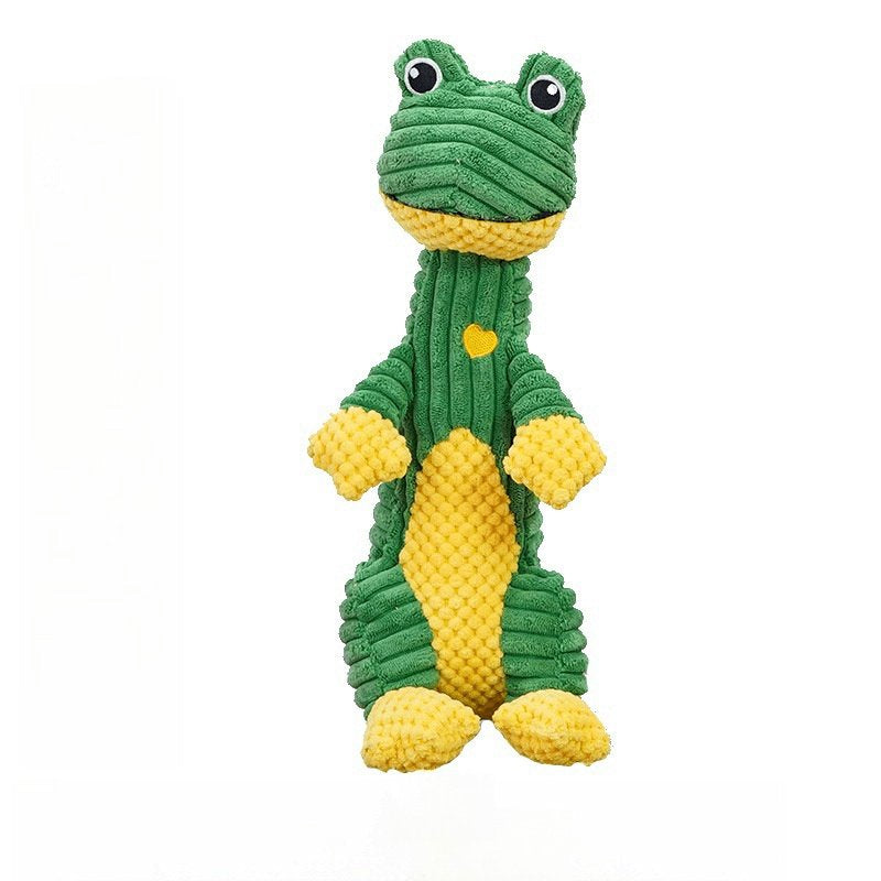 Chewanimal Duck Dog Toy – Indestructible Squeaky Plush for Strong Chewers, Stuffed & Durable Fun