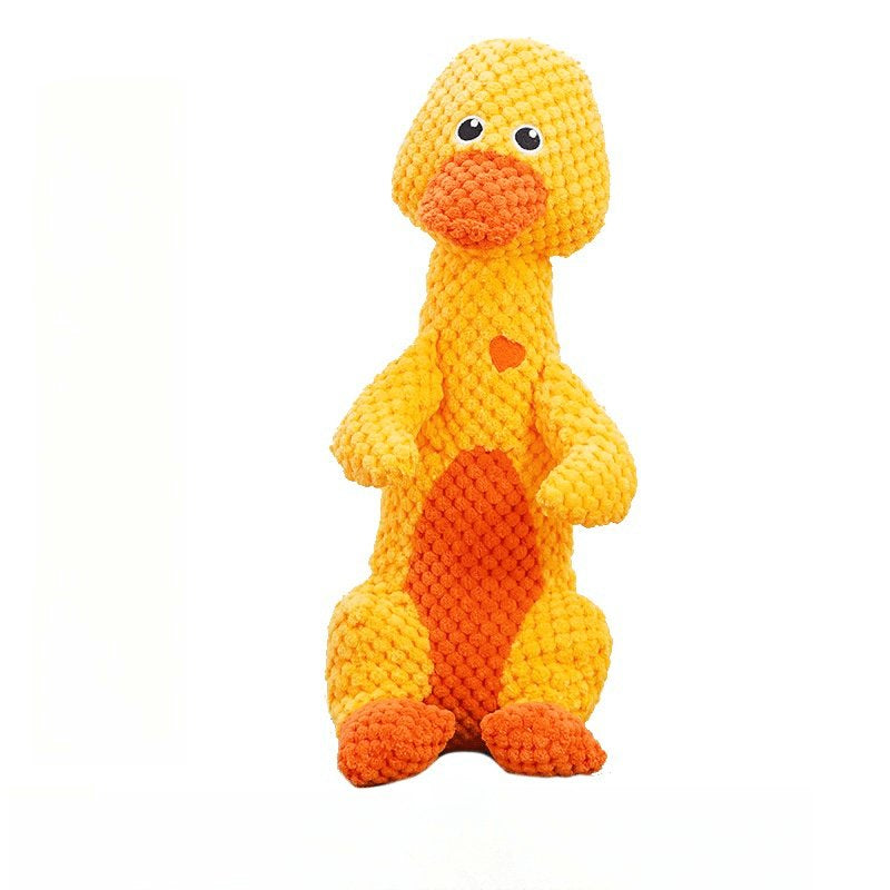 Chewanimal Duck Dog Toy – Indestructible Squeaky Plush for Strong Chewers, Stuffed & Durable Fun