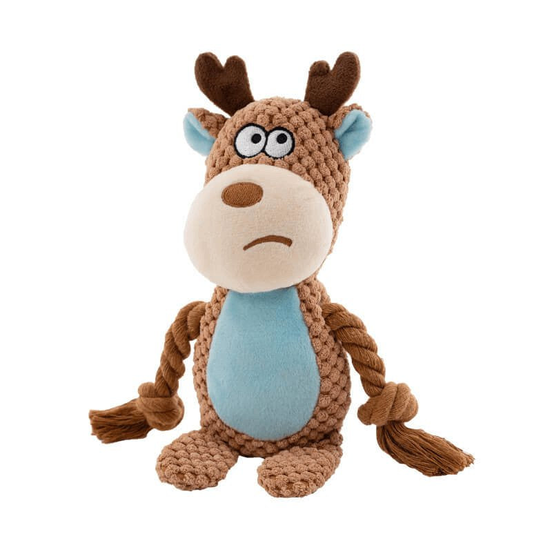 Chewanimal Duck Dog Toy – Indestructible Squeaky Plush for Strong Chewers, Stuffed & Durable Fun
