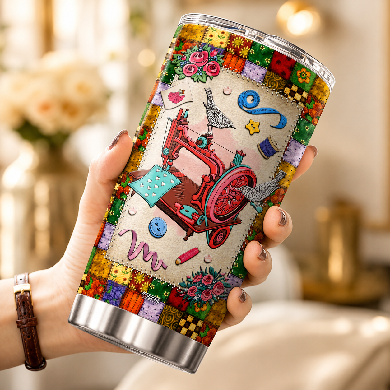Funny Sewing Tumbler 20oz – Gift for Quilters & Sewing Lovers