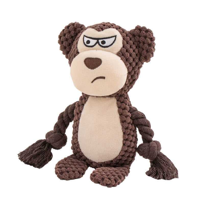 Snuggle Bear Dog Toy – Soft Squeaky Plush with Chew Guard Technology for Tough Chewers & Playtime Fun