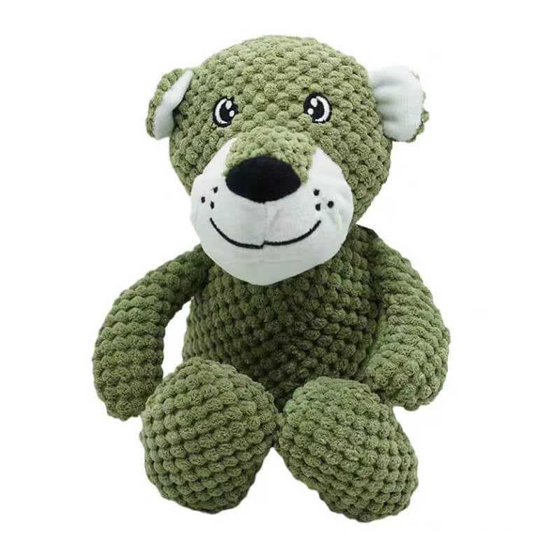Snuggle Bear Dog Toy – Soft Squeaky Plush with Chew Guard Technology for Tough Chewers & Playtime Fun
