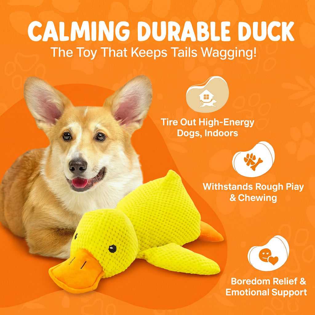 Calming Duck Plush Toy for Dogs