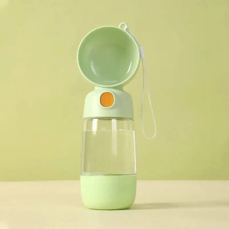 2 in 1 Portable Outdoor Dog Water Bottle 400ml