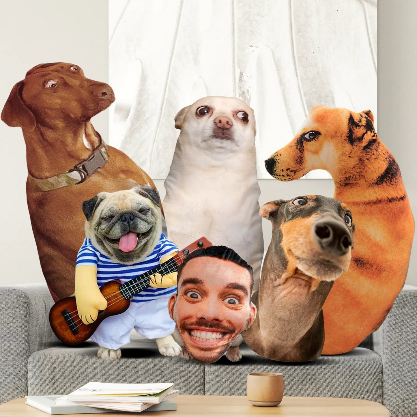 Custom Ugly Pet Pillow from Photo - Funny Dog Pillow Cat Pillow with Picture