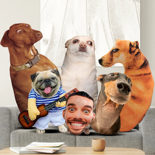 Custom Ugly Pet Pillow from Photo - Funny Dog Pillow Cat Pillow with Picture
