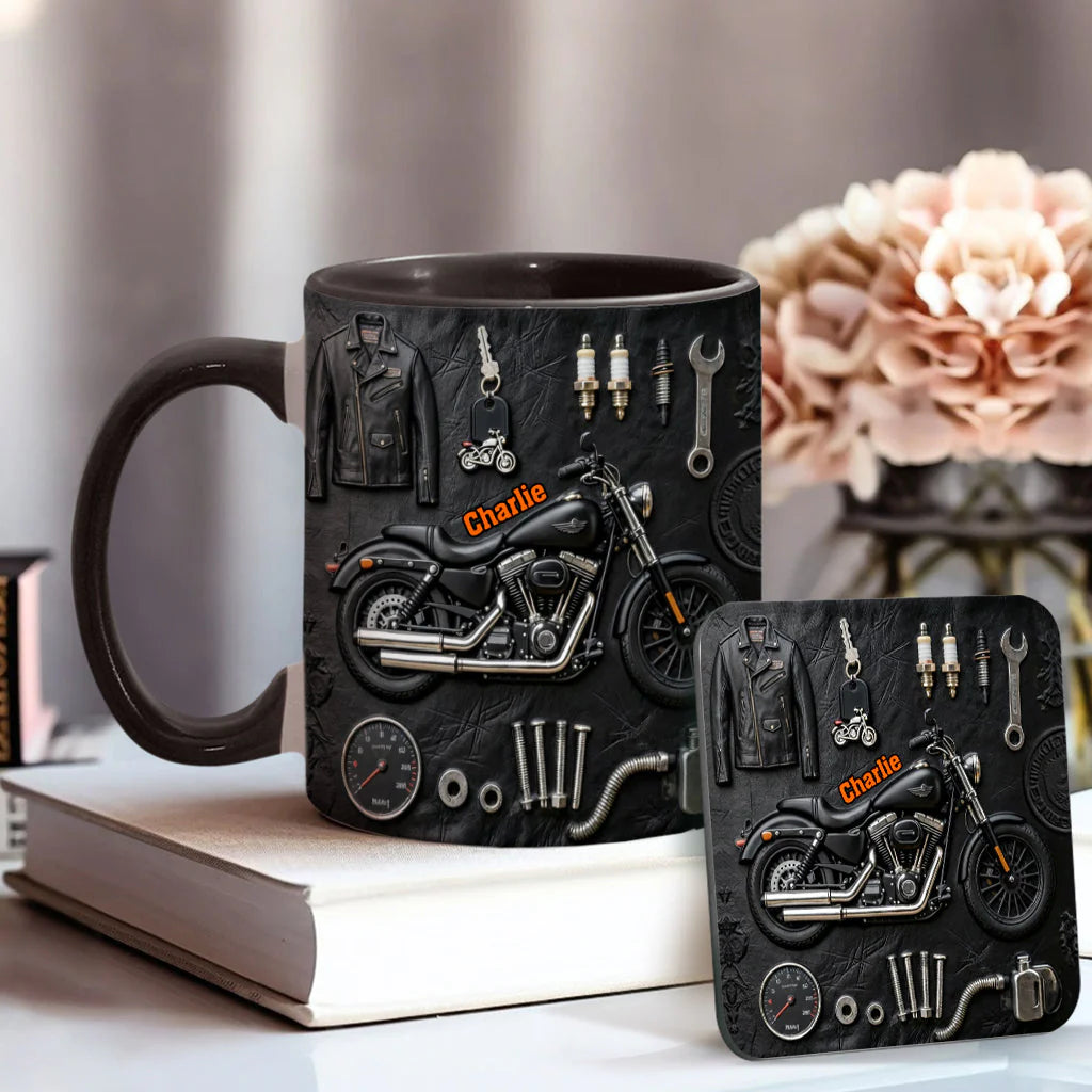 Motorcycle - Personalized Biker Accent Mug