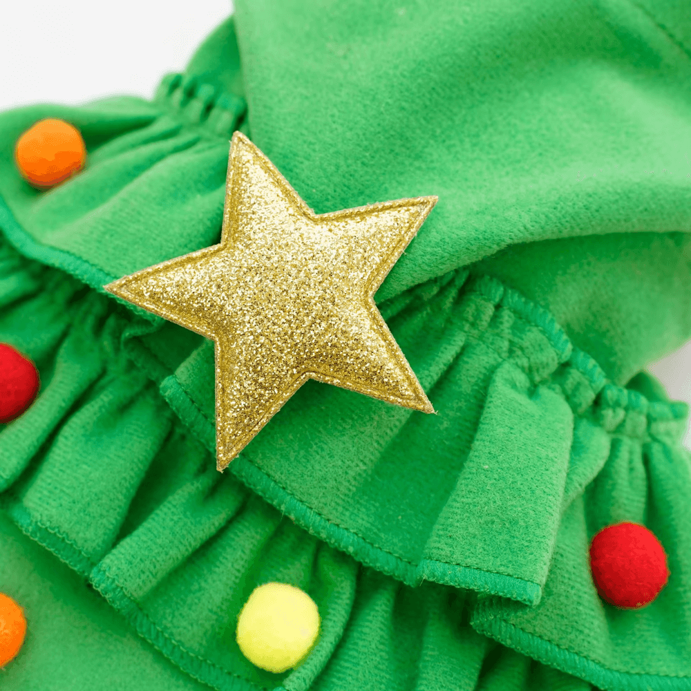 Festlicher Weihnachtsmann-Umhang für Haustiere