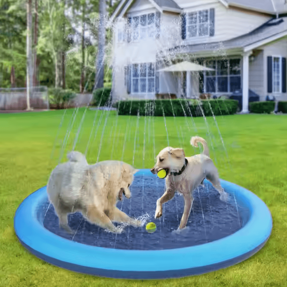 Tapete rociador divertido Cool Splash para niños y mascotas
