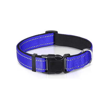 Collar acolchado reflectante para perros