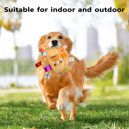 Pelota interactiva para masticar para perros duradera con cascabeles