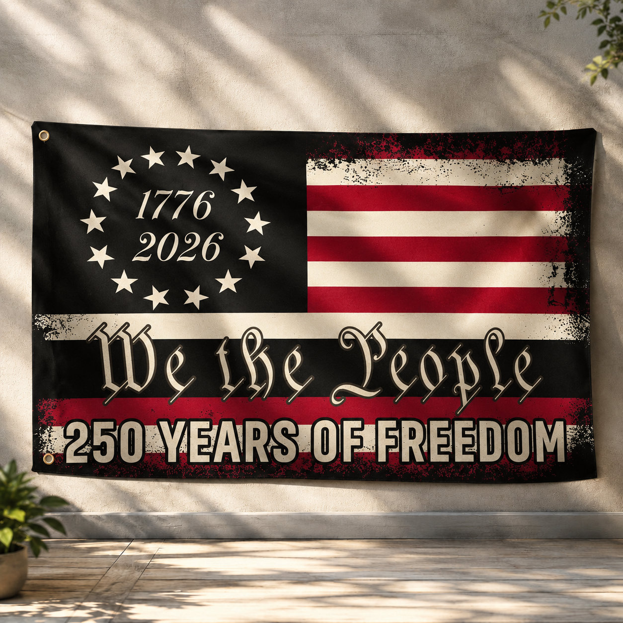 America 250th Anniversary We The People Flag – 1776–2026 Patriotic Decor