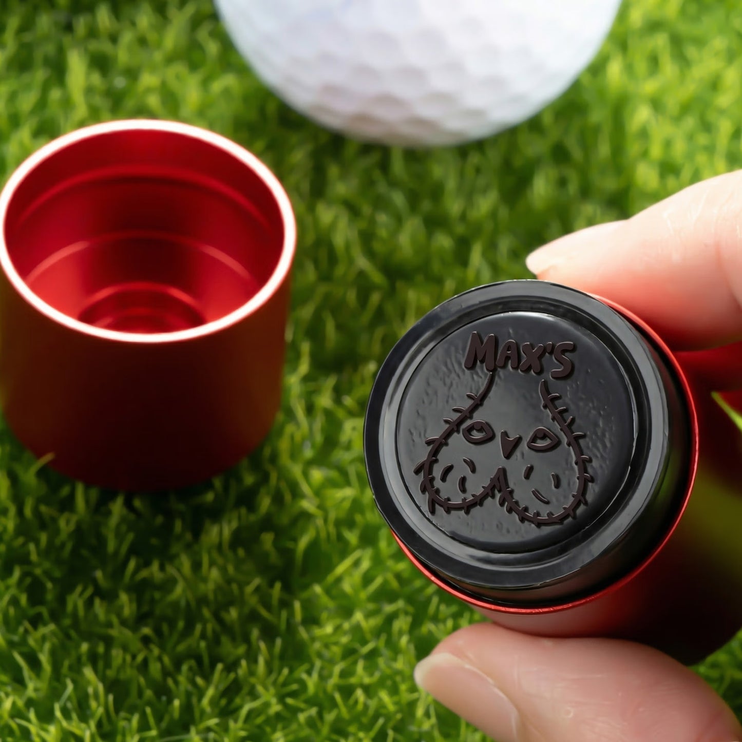 Personalized Name Funny Male Body Part Design Golf Ball Stamp with Box, Club Souvenir, Golf Accessories, Birthday/Sports Gift for Golf Lovers/Players
