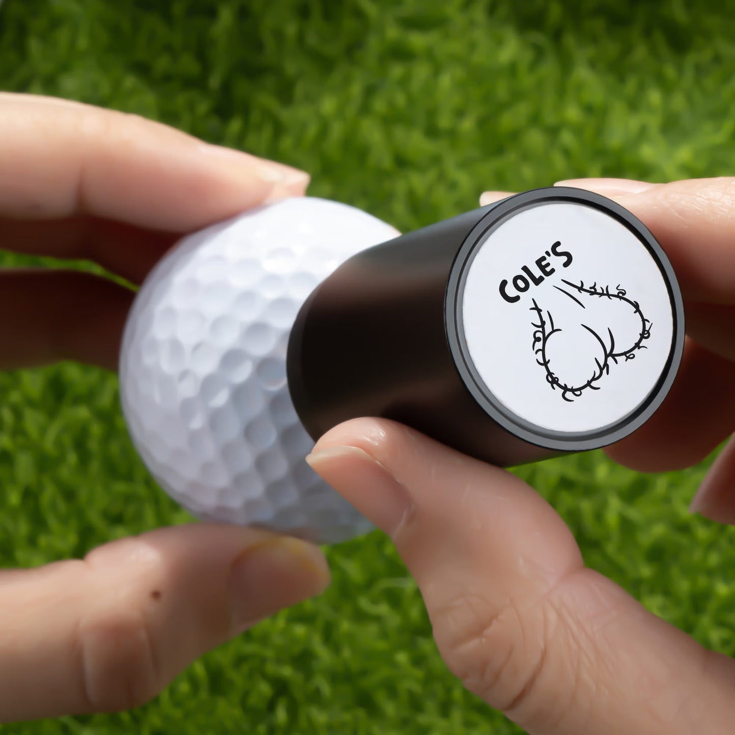 Personalized Name Funny Male Body Part Design Golf Ball Stamp with Box, Club Souvenir, Golf Accessories, Birthday/Sports Gift for Golf Lovers/Players