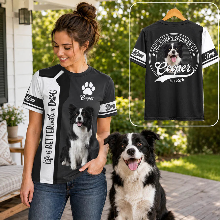 Custom Life Is Better With A Dog, Personalized Shirt, Gift For Dog Lover T1807