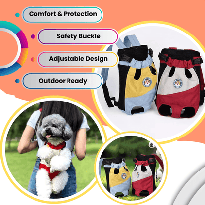 Mochila transportadora portátil para mascotas