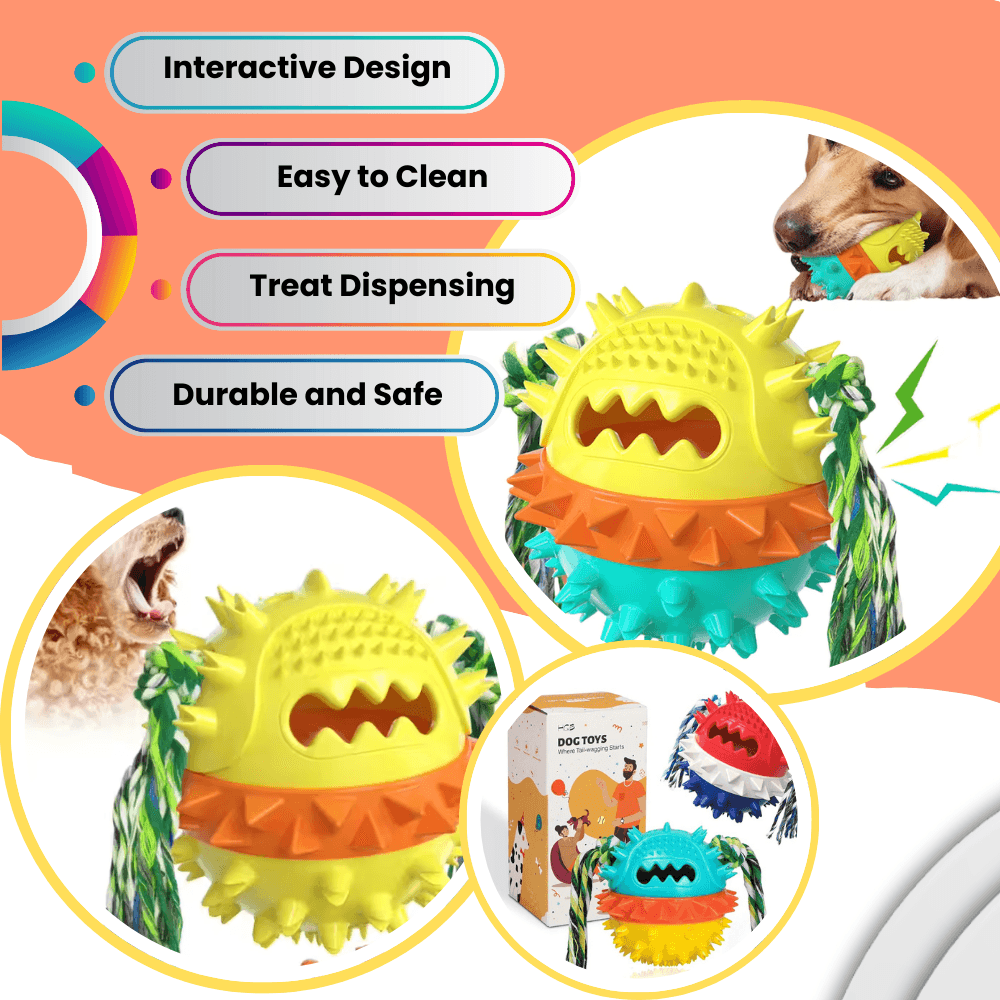 Rolling Treat Dispenser Dog Toy